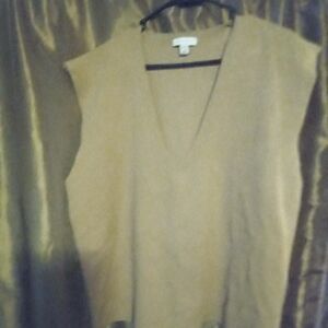 Topshop knitted oversized v neck vest